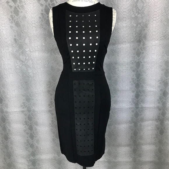 7 For All Mankind Dresses & Skirts - 7 for all mankind black leather cut out dress